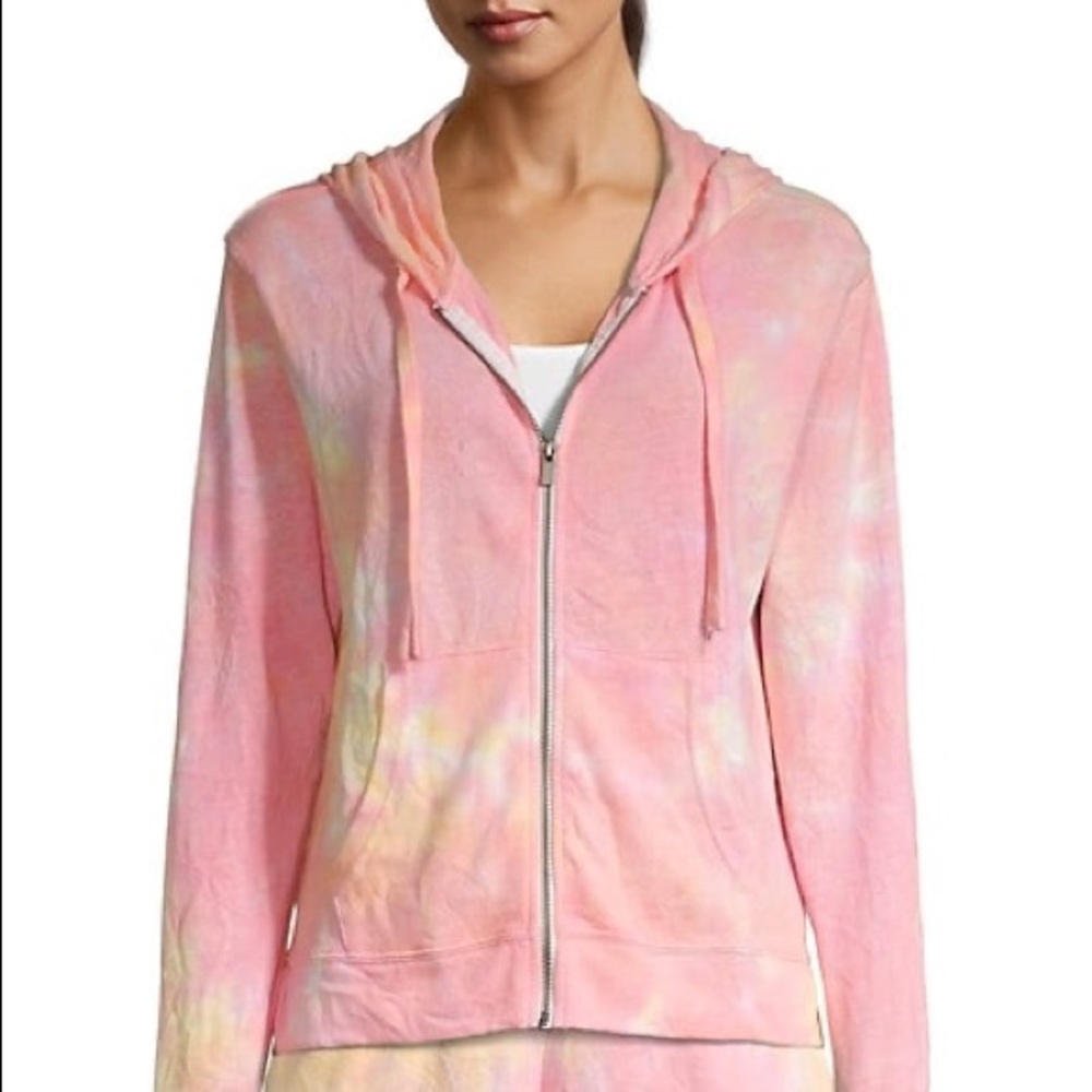 Splendid Tie-Dye Zip-Up Hoodie size Large